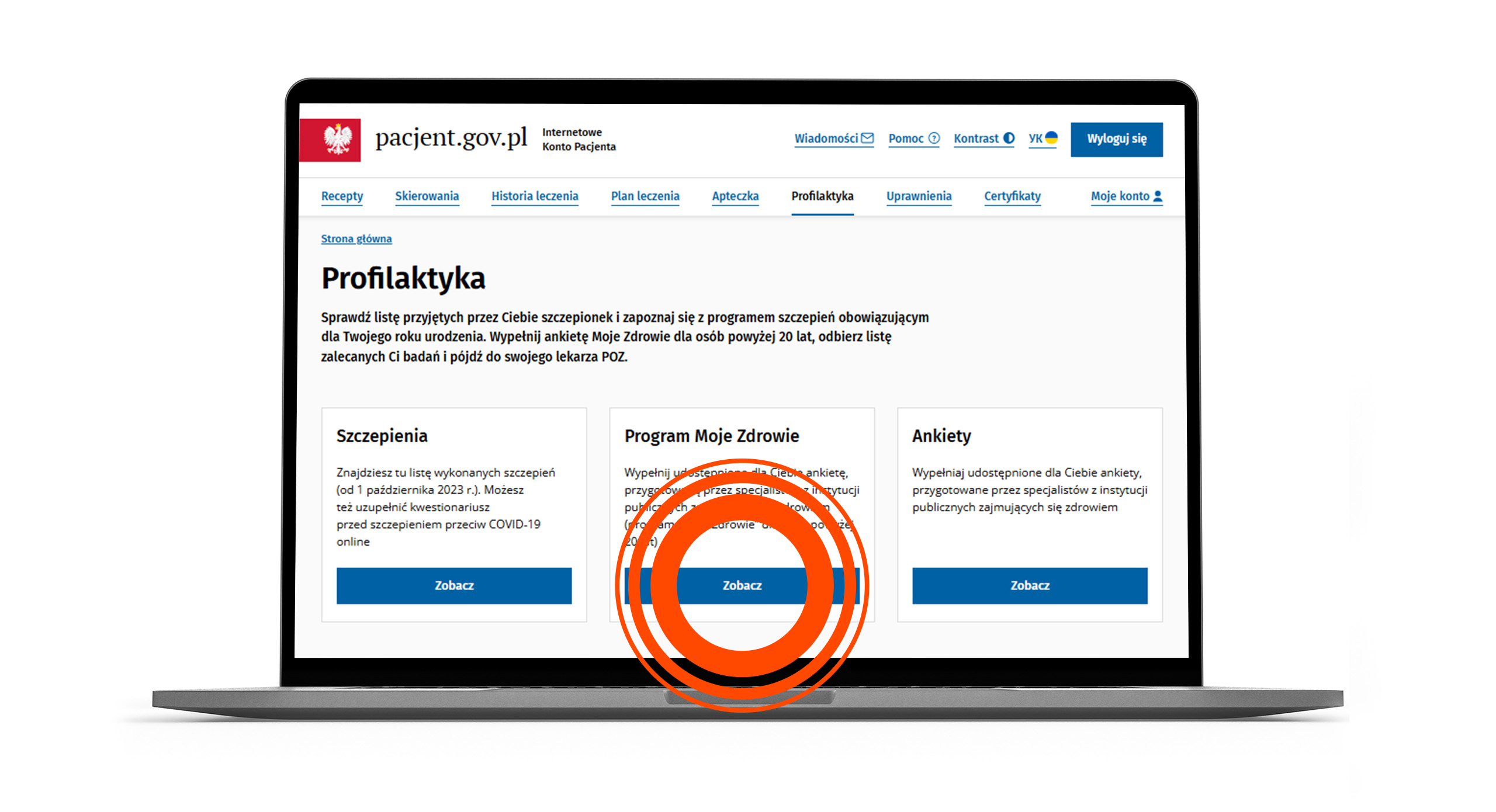 skrót do Moje Zdrowie